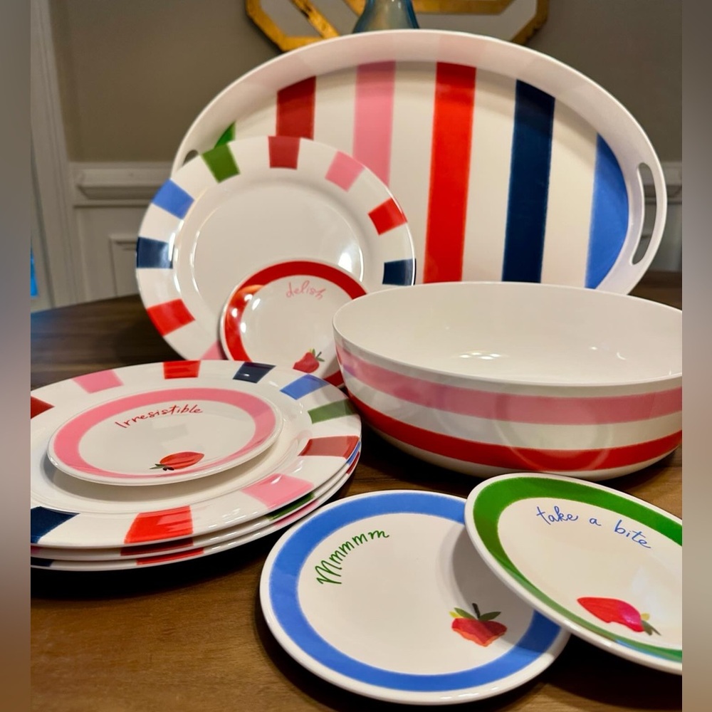 NWOT Kate Spade Melamine Dinner Set